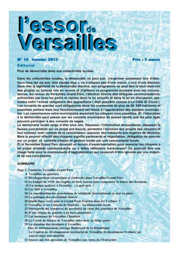 Num�ro 15 du journal Essor de Versailles
