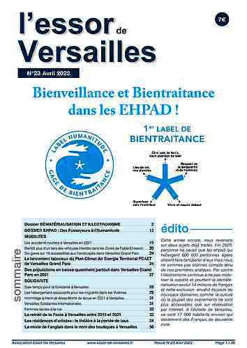 Num�ro 23 du journal Essor de Versailles, page 1